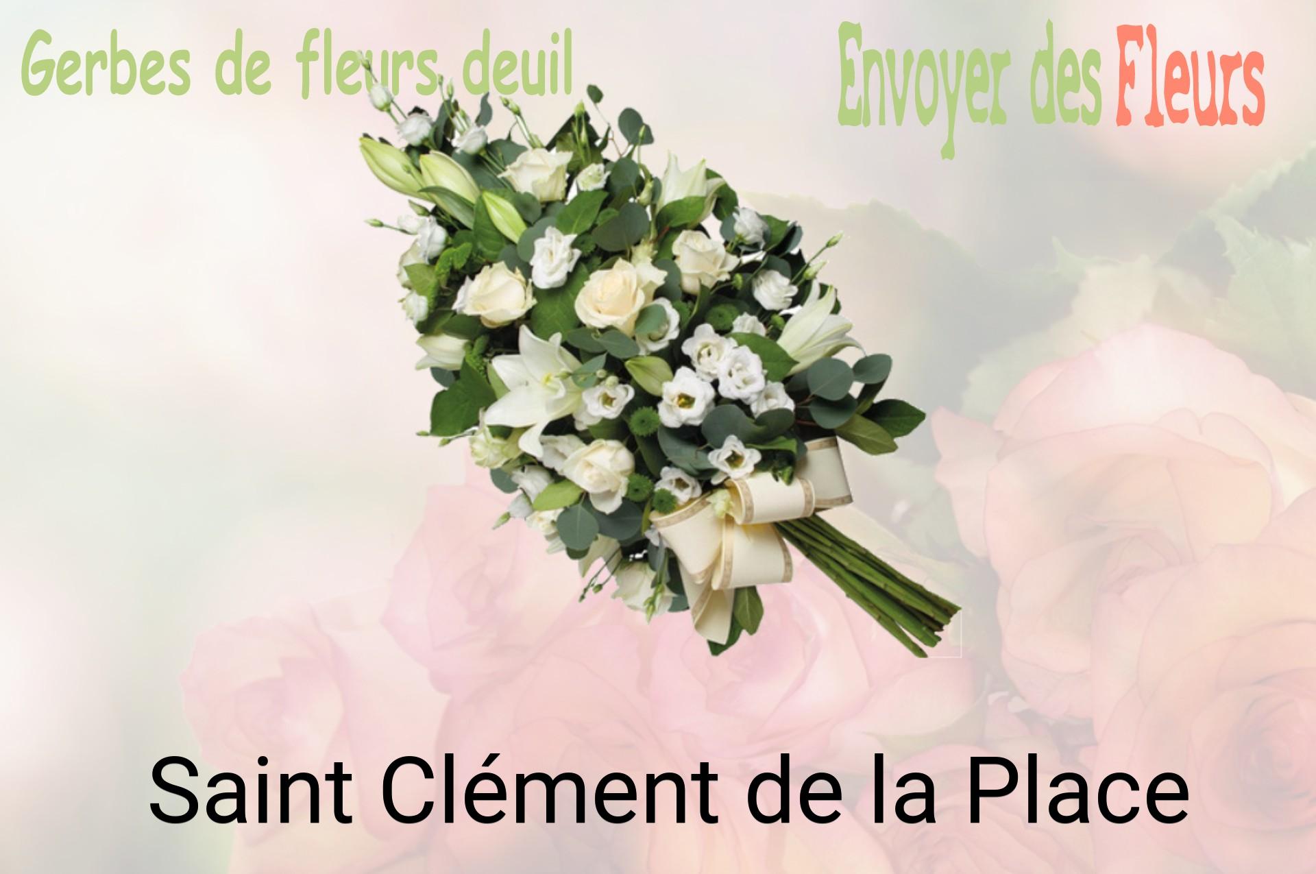 Gerbe de fleurs de deuil livrée à Saint-Clément-de-la-Place